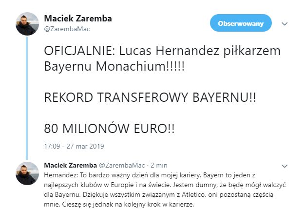 OFICJALNIE: BAYERN POZYSKAŁ PIŁKARZA ZA 80 MLN EURO!